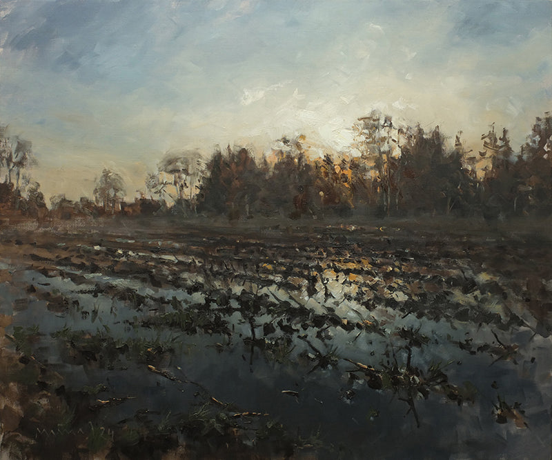 Meinel, Mathias, Ein Tag geht I, 100 x 120cm, Öl auf Leinw., 2024