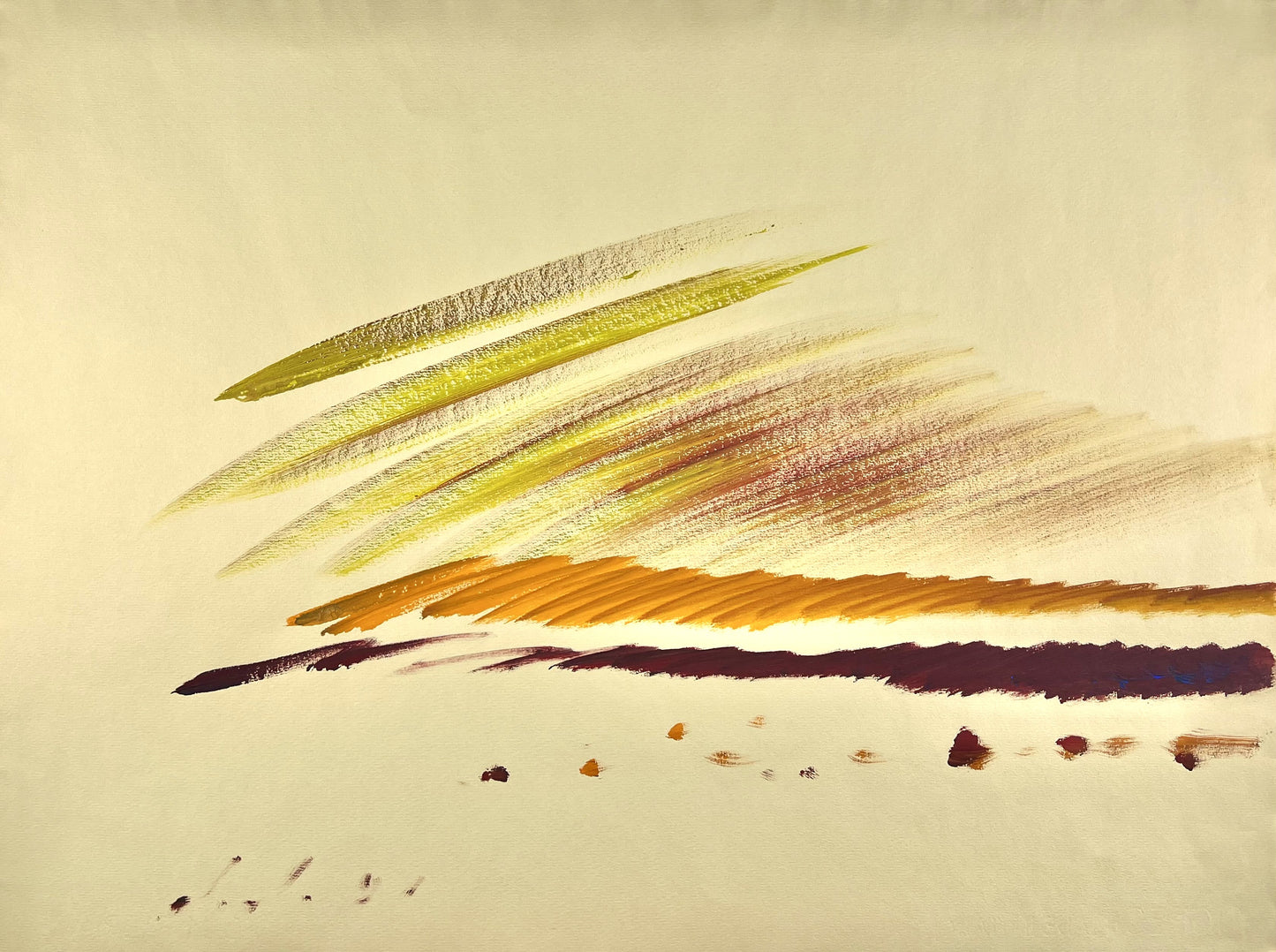 Sprotte, Siegward, Am Morgen, 42,3 x 62,7cm, Gouache auf Bütten