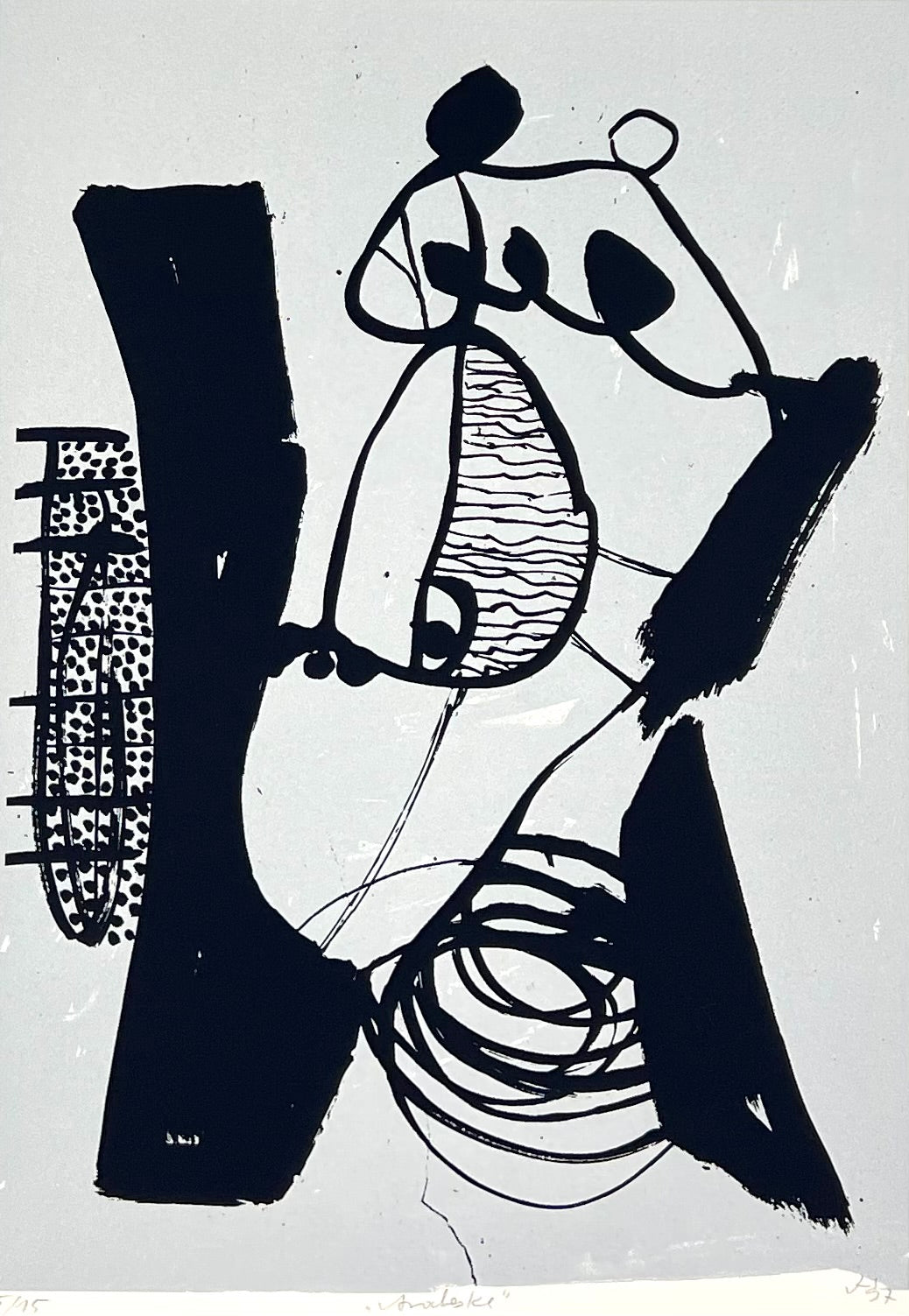 Hofmann, Veit, Arabeske, 42 x 30cm, 15/15, Siebdruck, 1997