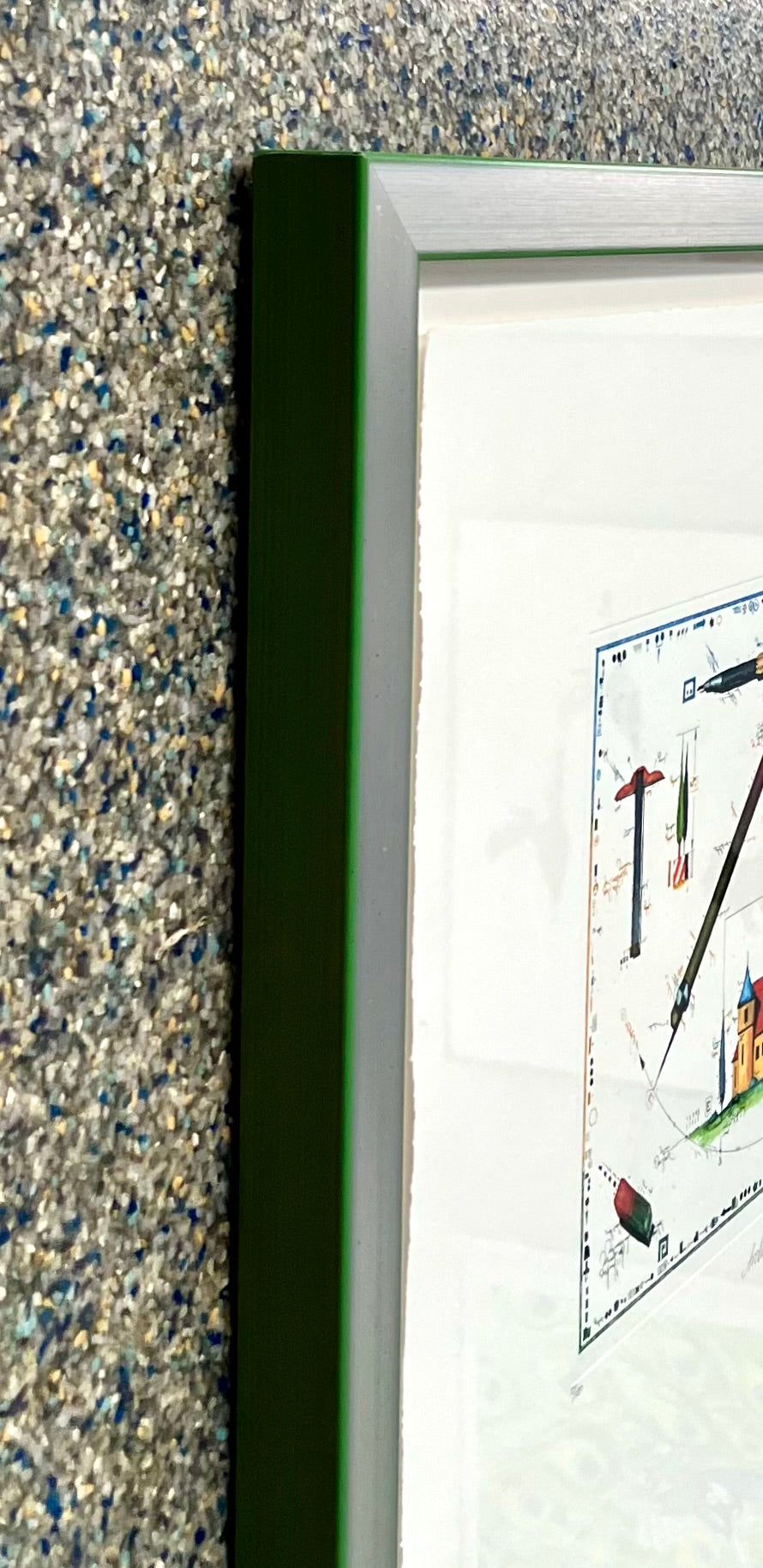 Hunt, Leslie, Architektentraum, 48 x 52cm, 72/100, Farbradierung