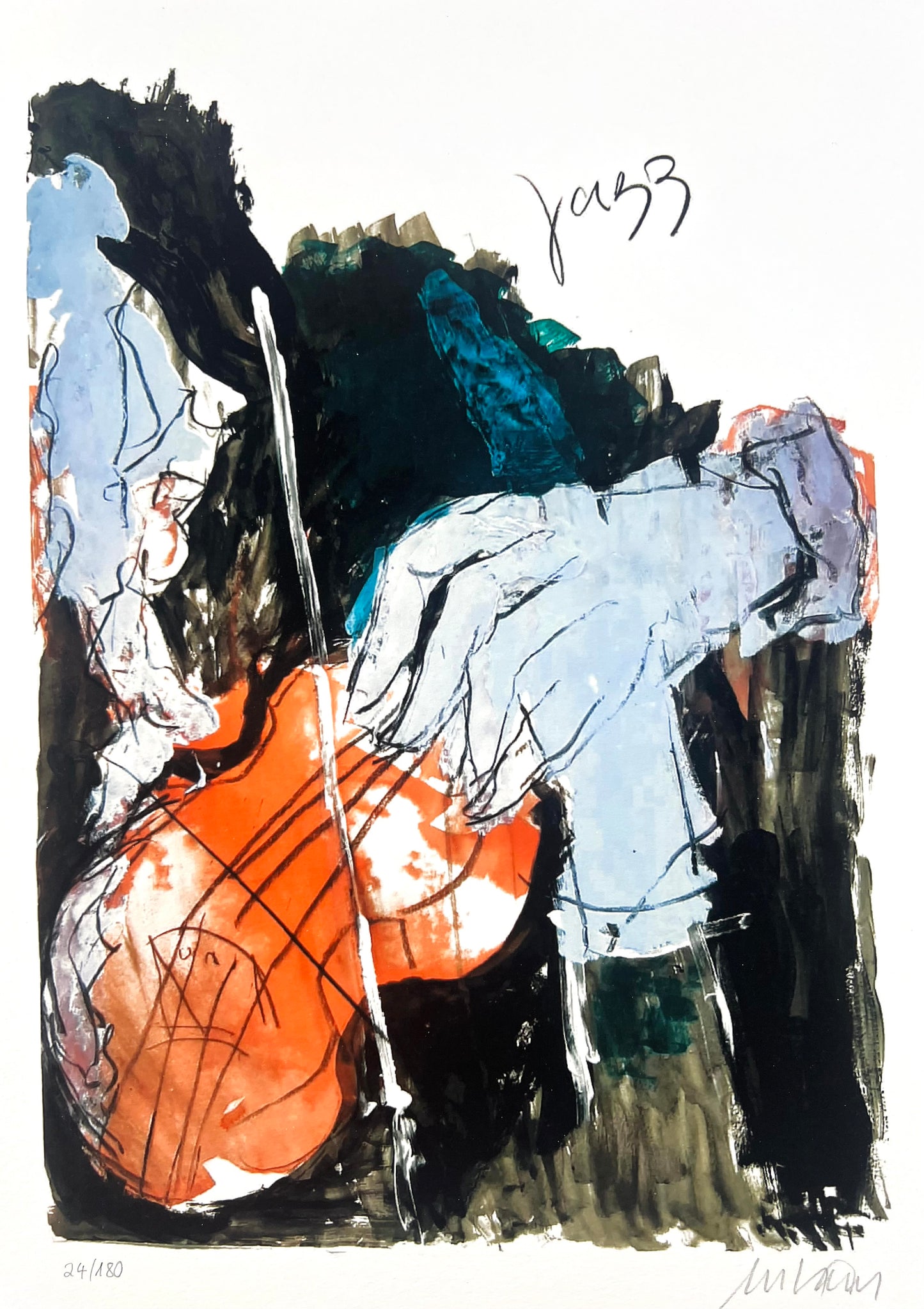 Mueller-Stahl, Armin, Gypsy Jazz, 32,5 x 23cm, Gicléedruck