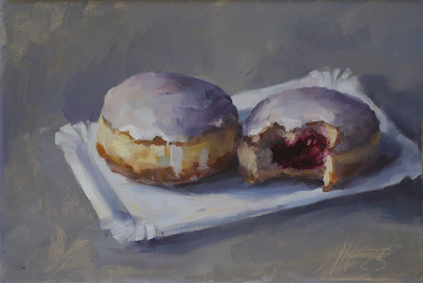 Petermann, Hanna, Berliner III, 19 x 28cm, Öl auf Leinwand, 2025