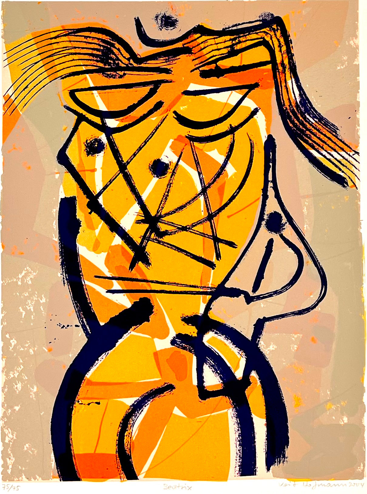 Hofmann, Veit, Betrix, 39 x 30cm, 75/75, Siebdruck, 2004