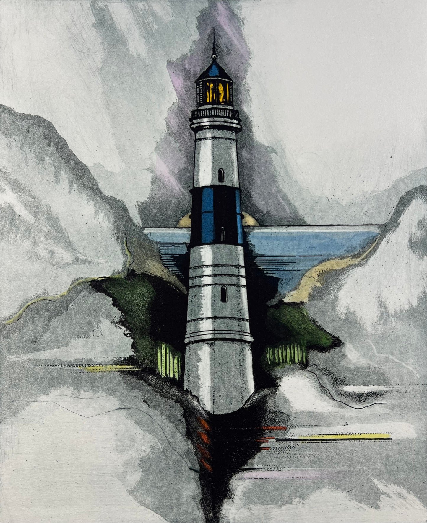 Bianga, Carl, Kampen, 30,4 x 24,7cm, Farbradierung