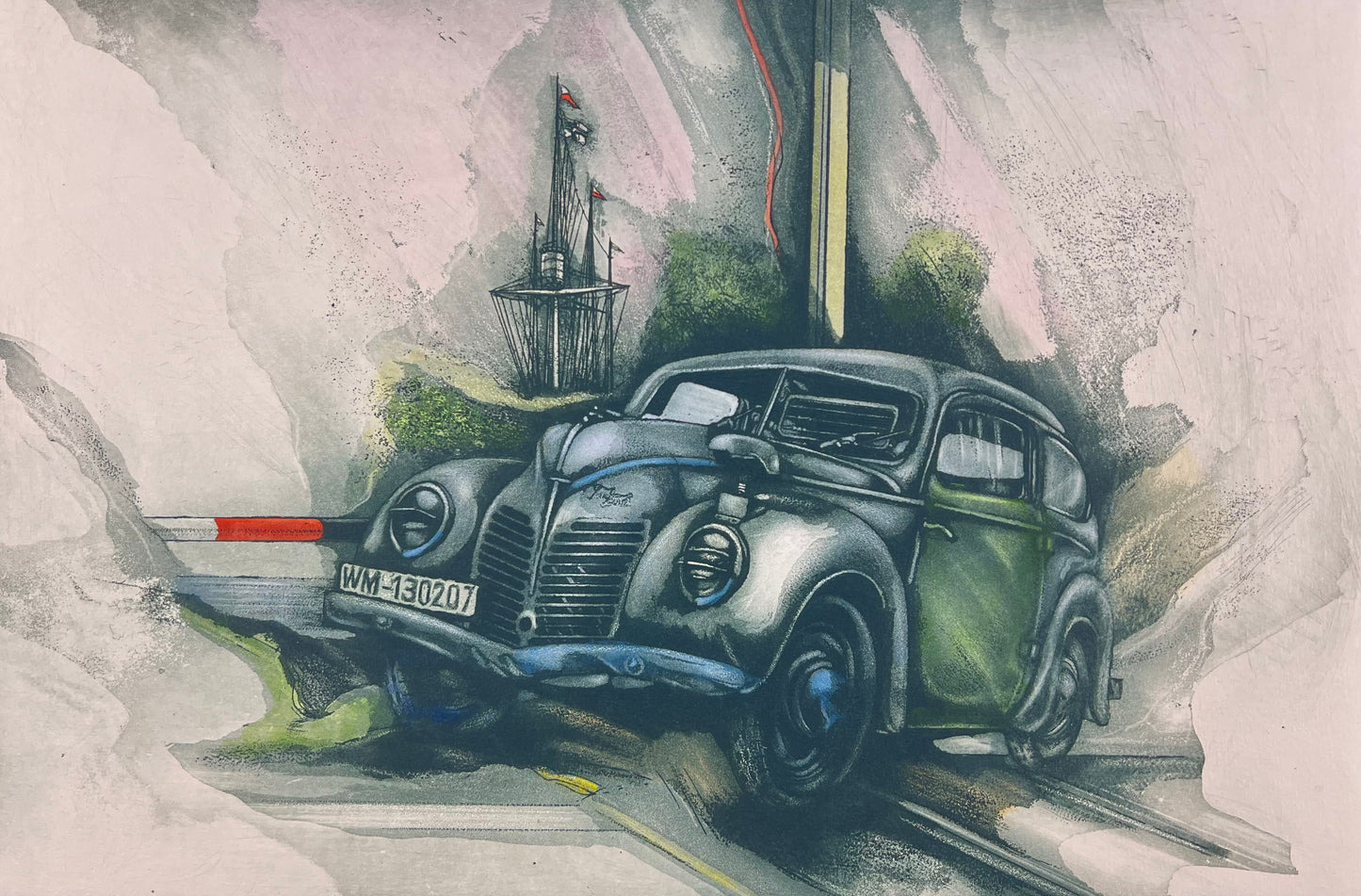 Bianga, Carl, Taunus & Küste, 29,2 x 44,2cm, e.a., 17/75, Farbradierung