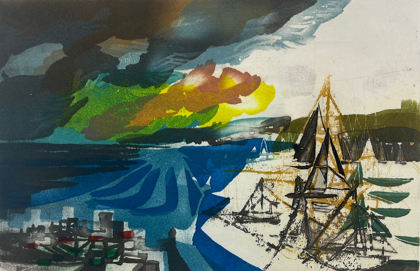 Brandstätter, Karl, Am Meer, 33 x 50cm, Radierung