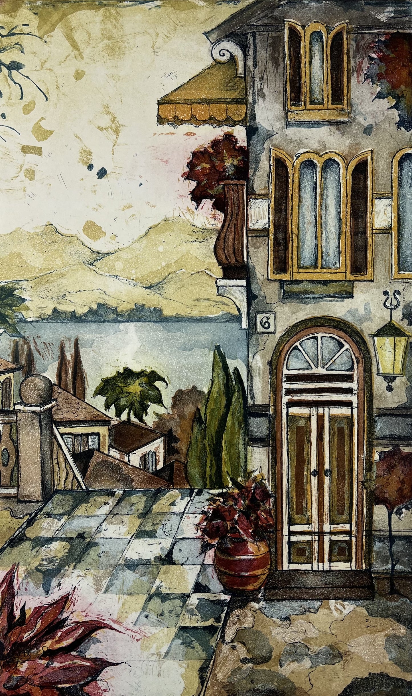 Brassel, Rüdiger, Haus am Meer, 49 x 29,5cm, 49/50, Radierung