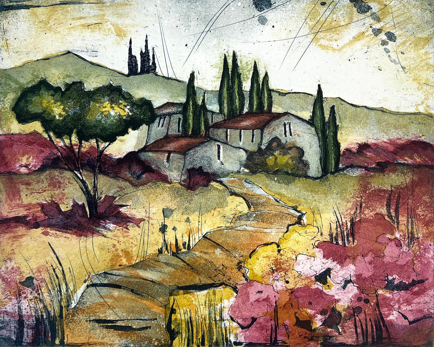 Brassel, Rüdiger, Im Süden I, 25 x 31cm, 65/75, Radierung