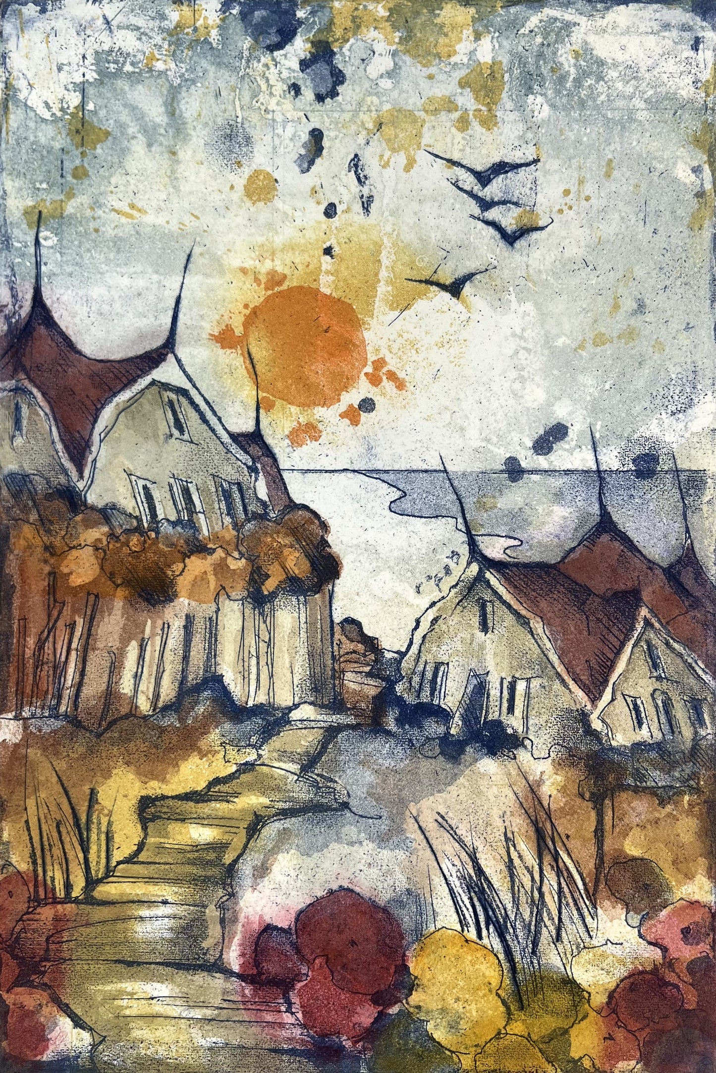 Brassel, Rüdiger, Küste, 30 x 20cm, 12/75, Radierung