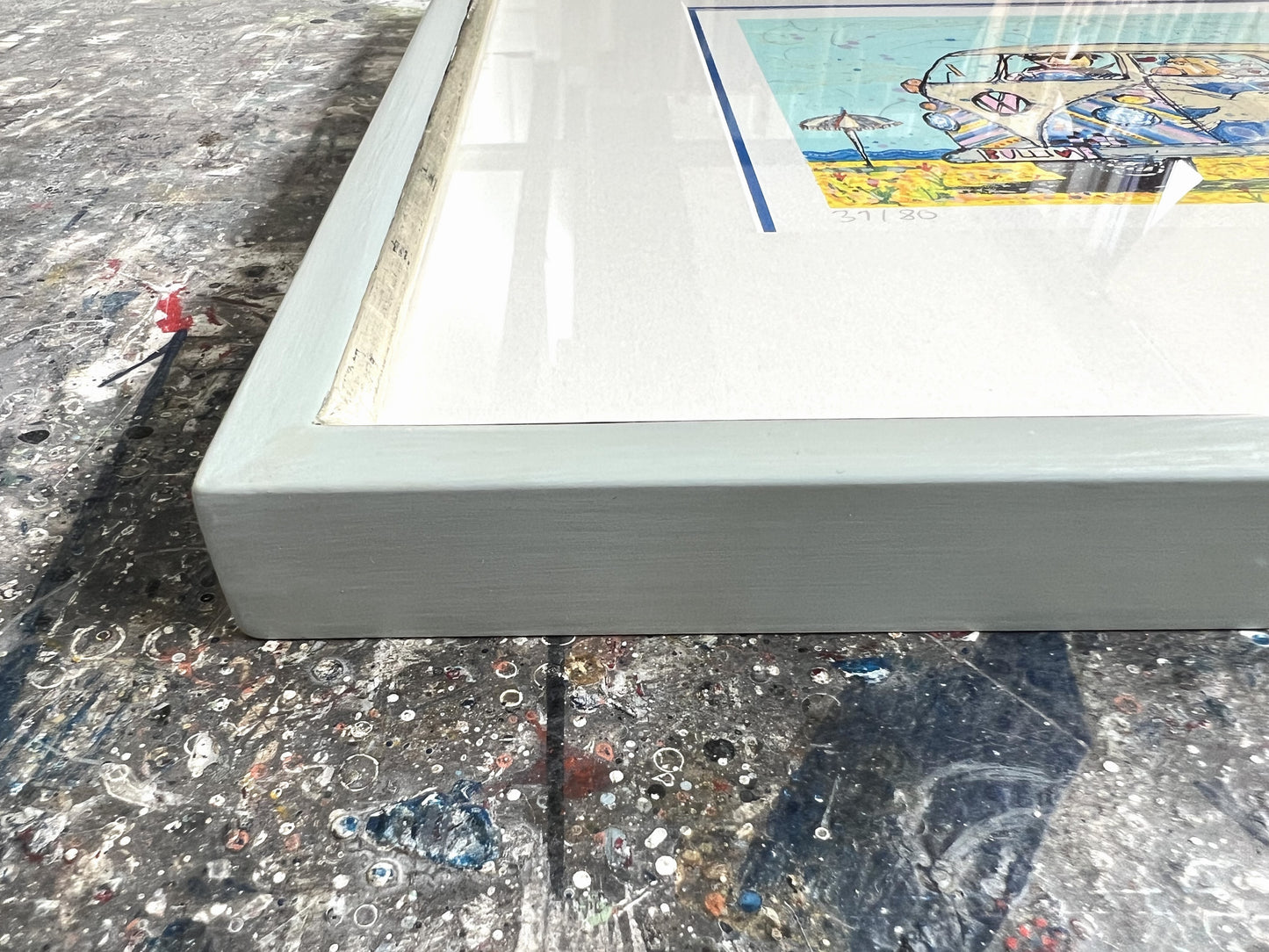 Grimm, Max, Bulli, 16 x 28cm, 31/80, Siebdruck, 2023