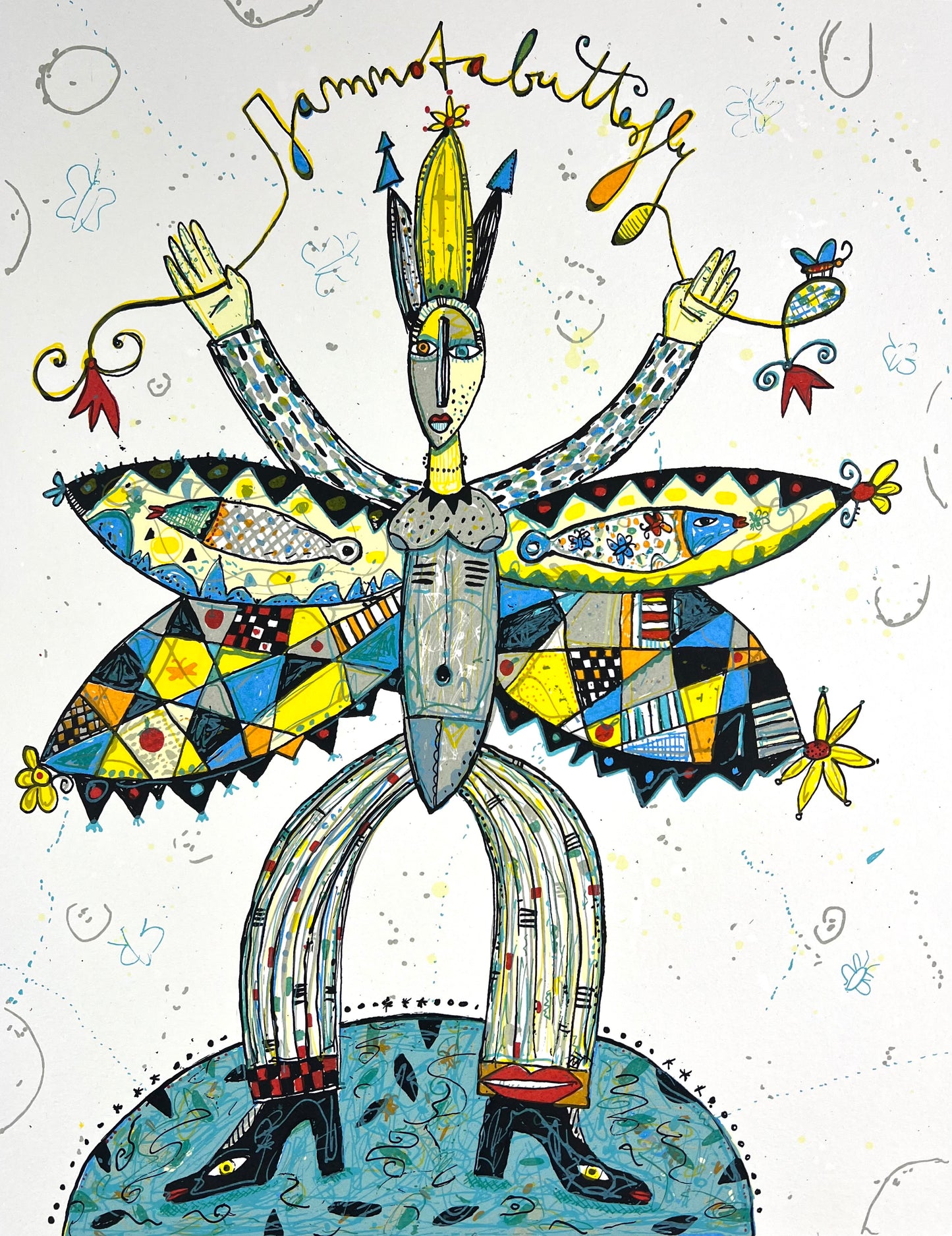 Grimm, Max, Butterfly, 50 x 40cm, 42/60, Siebdruck