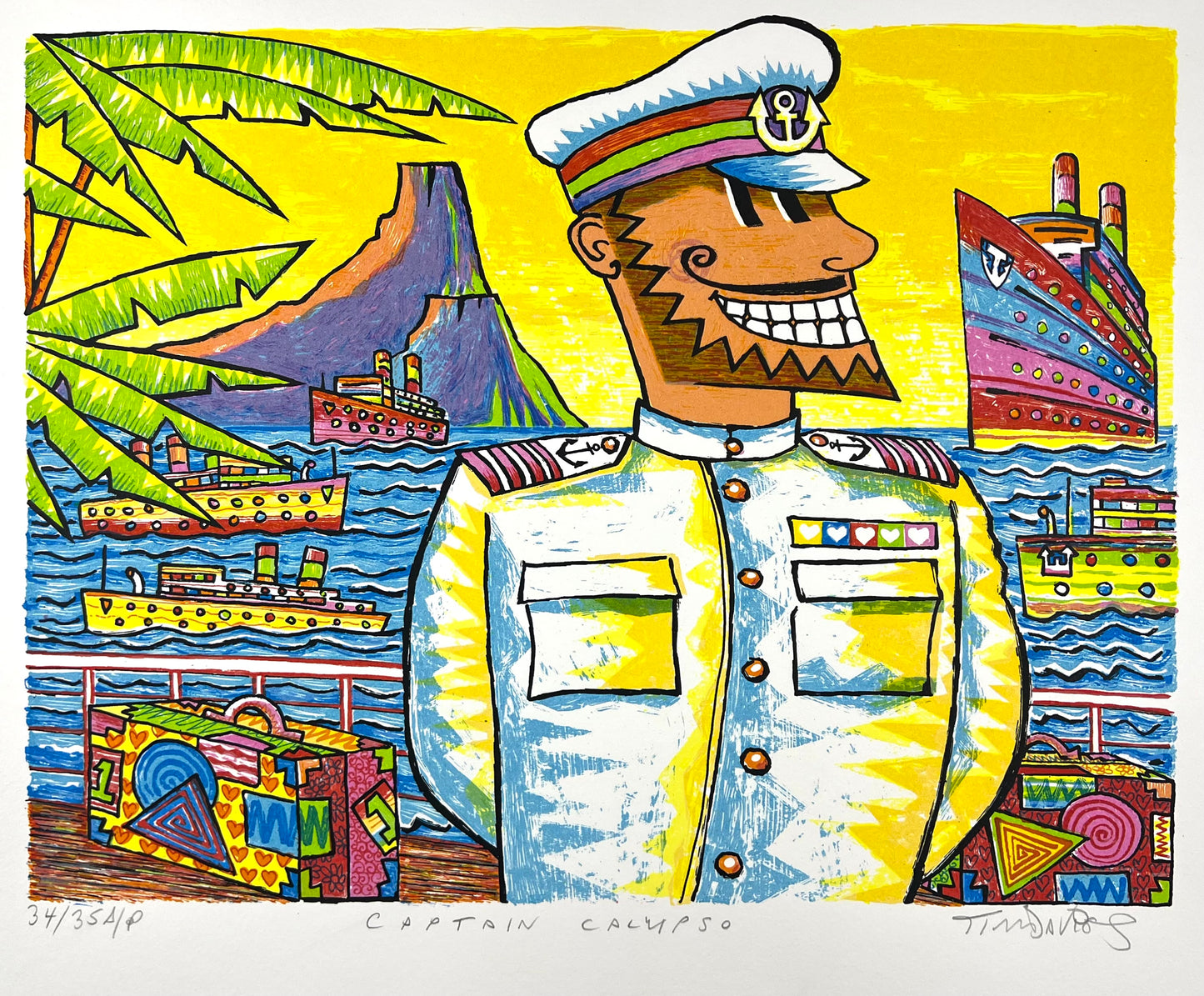 Davis, Tim, Captain Calypso, 30 X 40cm, 34/25 AP