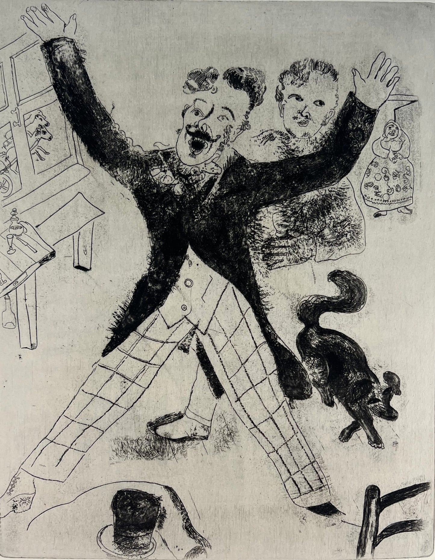 Chagall, Marc, Nozdriov, 28,7 x 23cm, Radierung, 1948