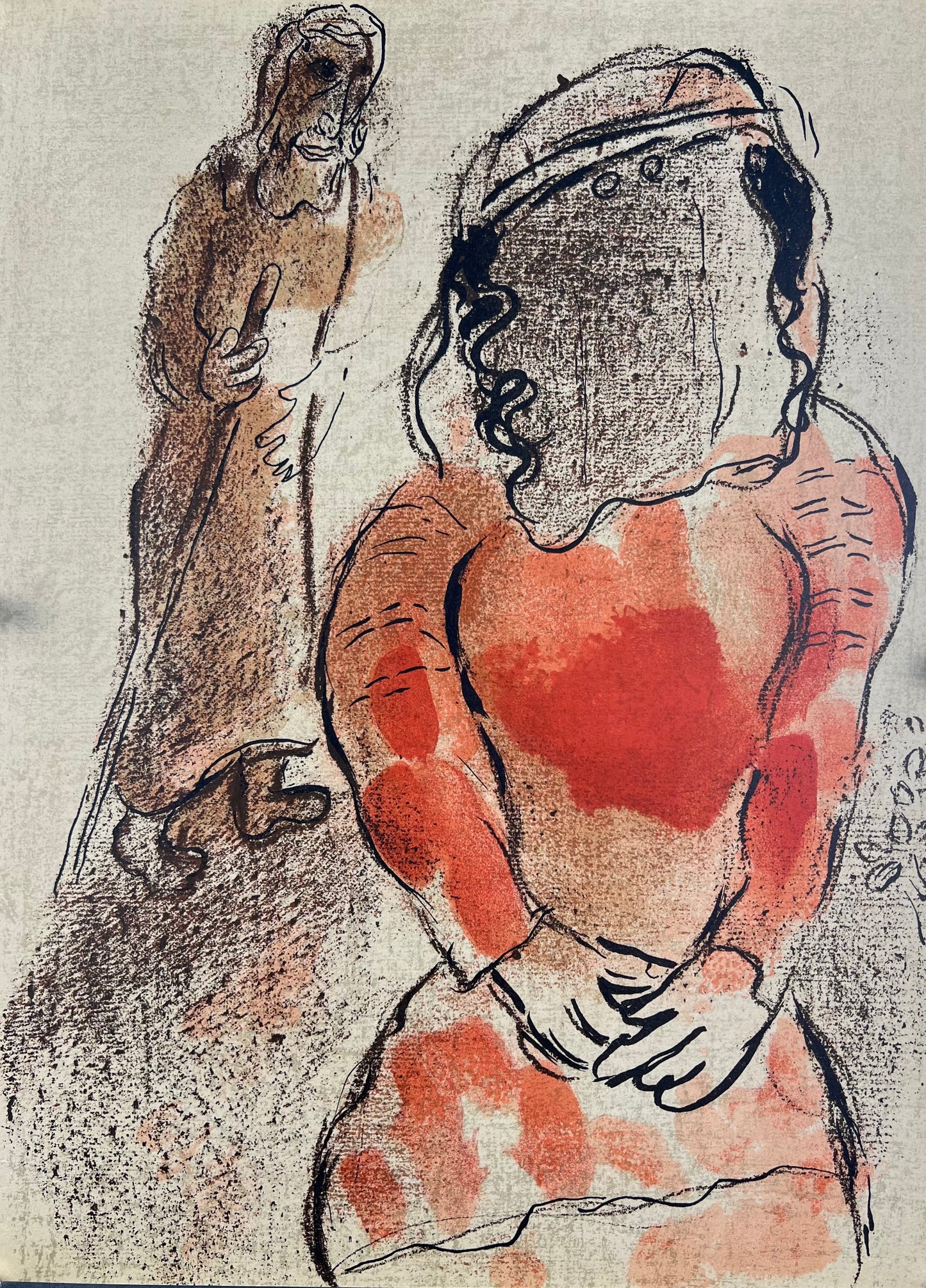 Chagall, Marc, Thamar, die Schwiegertochter Judas, 36,5 x 25,5cm, Lithografie, 1960