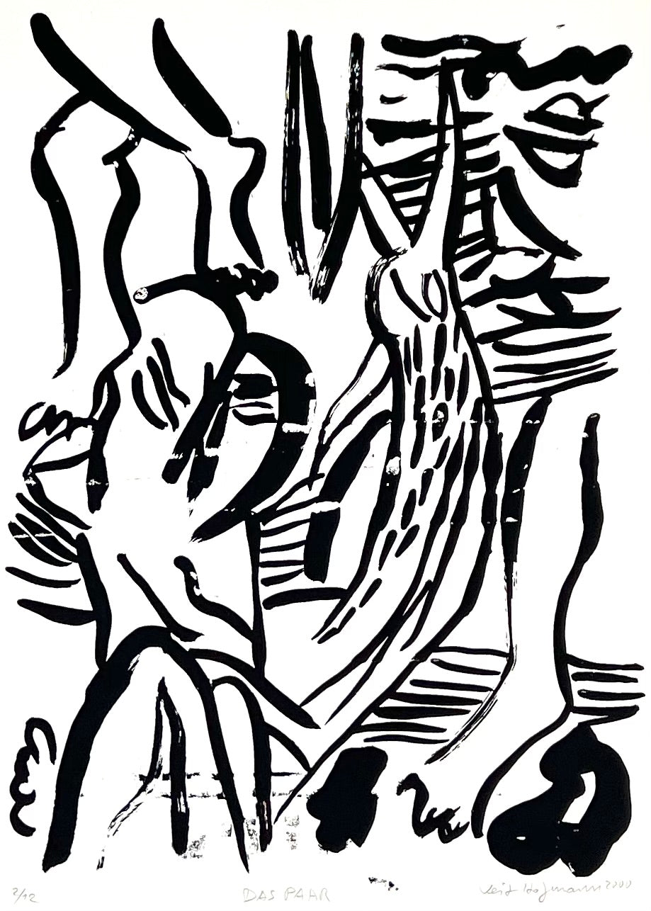 Hofmann, Veit, Das Paar S/W, 30 x 21cm, 2/12, Siebdruck, 2000