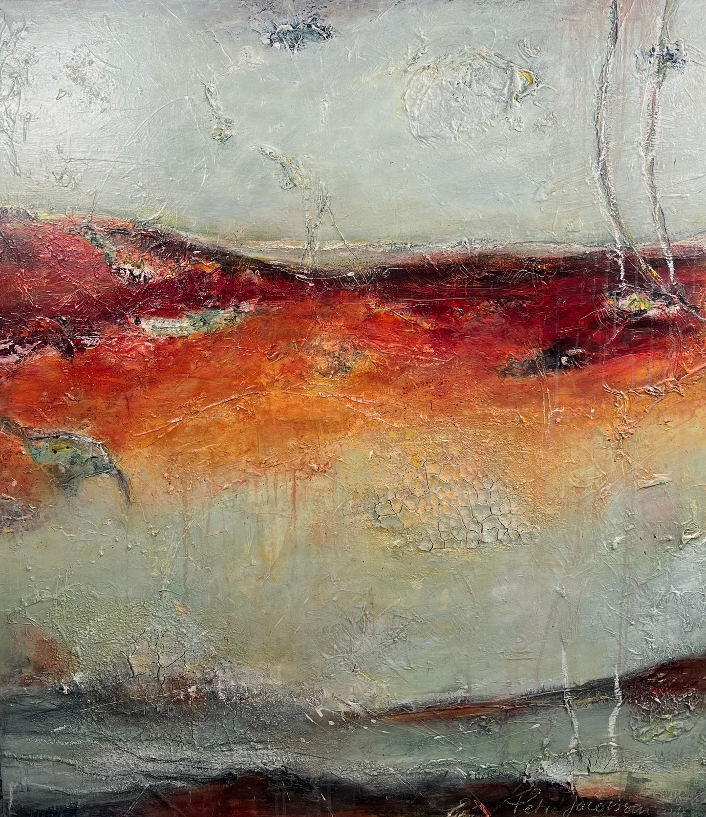 Jacobsen, Petra, Daybreak, 110 x 125cm, Mischtechnik