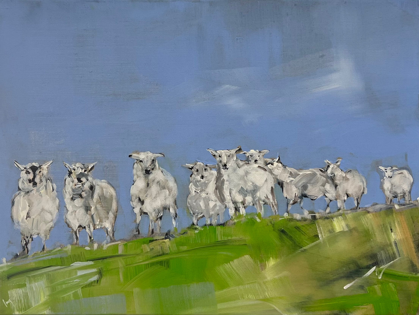 Ramm, Ines, Deichkieker, 60 x 80cm, Acryl