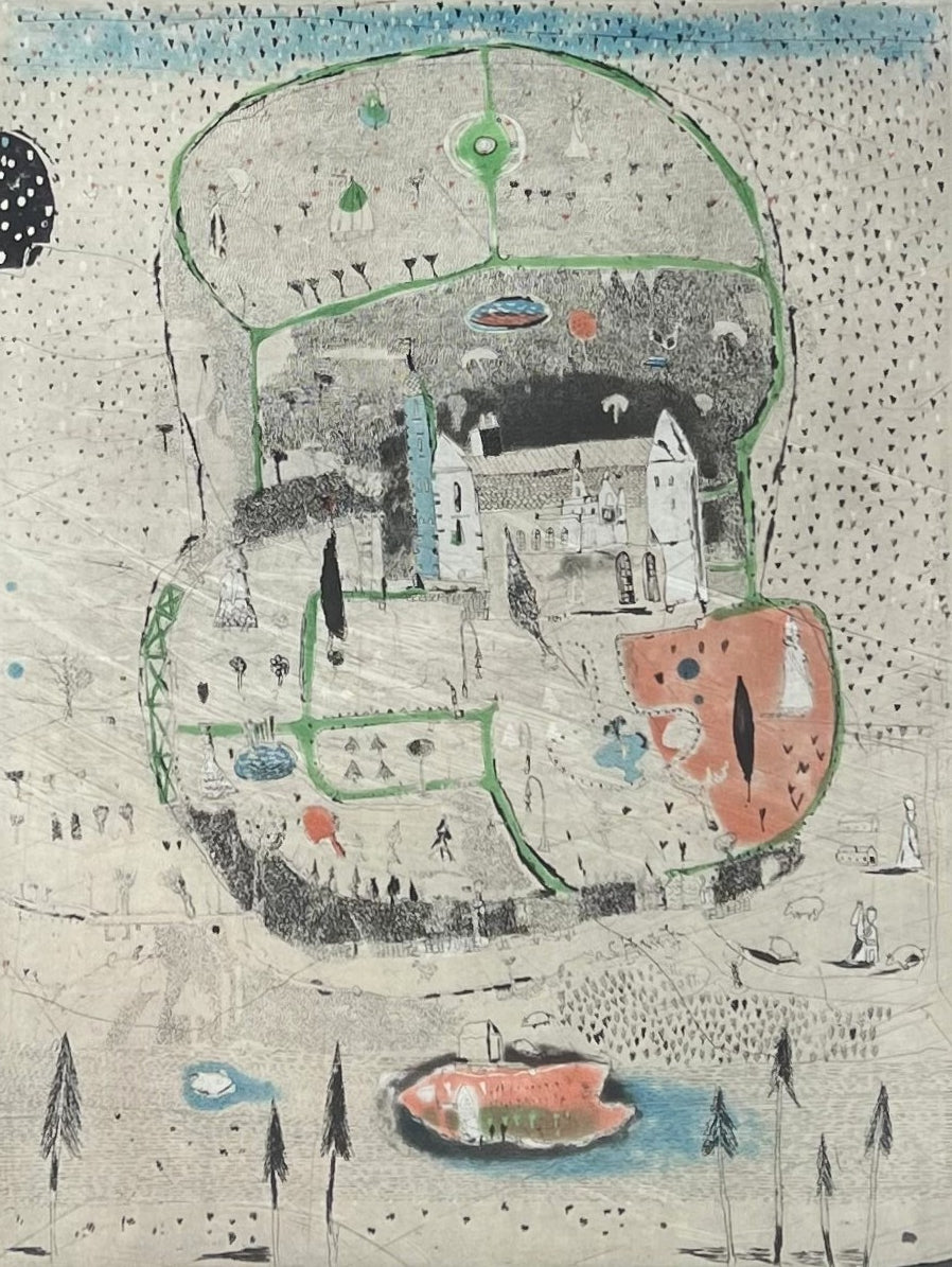 Behrendt, Falko, Der Schweinehirt, 39 x 29,5cm, e.a., Radierung, 2003