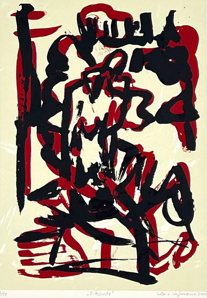 Hofmann, Veit, Die Sitzende, 30 x 21cm, 2/20, Siebdruck, 2000