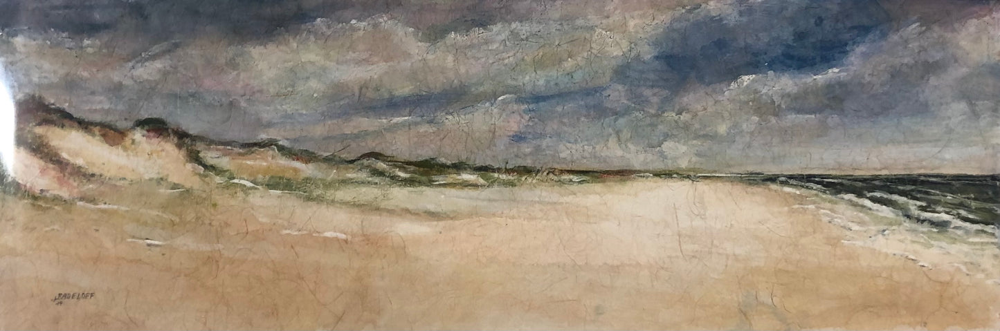 Radeloff, Jens, Dünen SPO, 30 x 90cm, Aquarell auf Japanpapier