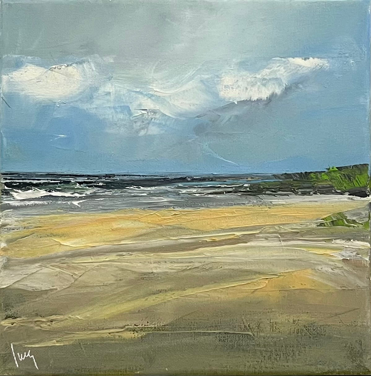 Ramm, Ines, Ebbe, 20 x 20cm, Öl