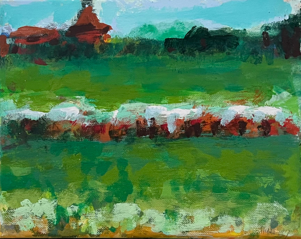 Hansen, Ulrike, Ein Schloss am Horizont, 24 x 30cm, Eitempera auf Leinwand, 2026