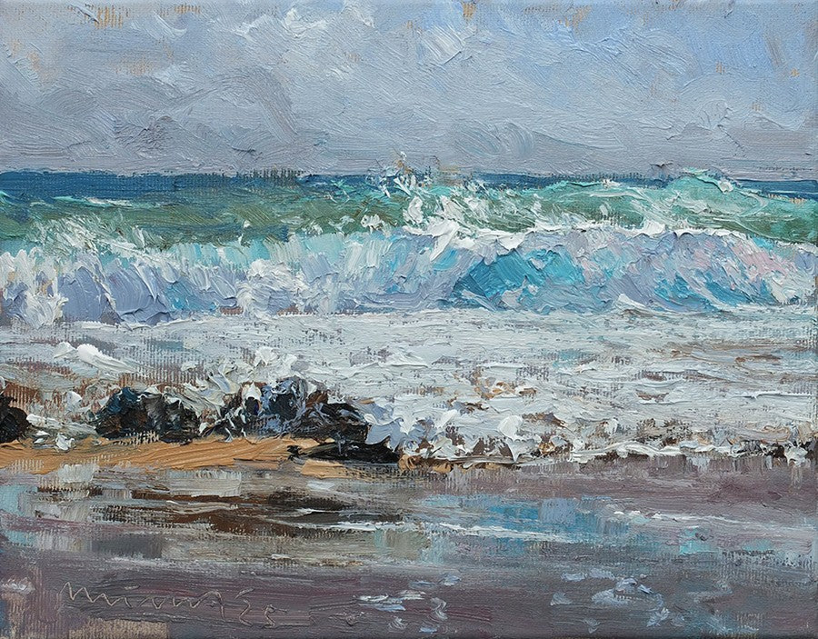 Meinel, Mathias, El Cotillo, 24 x 30cm, Öl auf Leinw., 2025