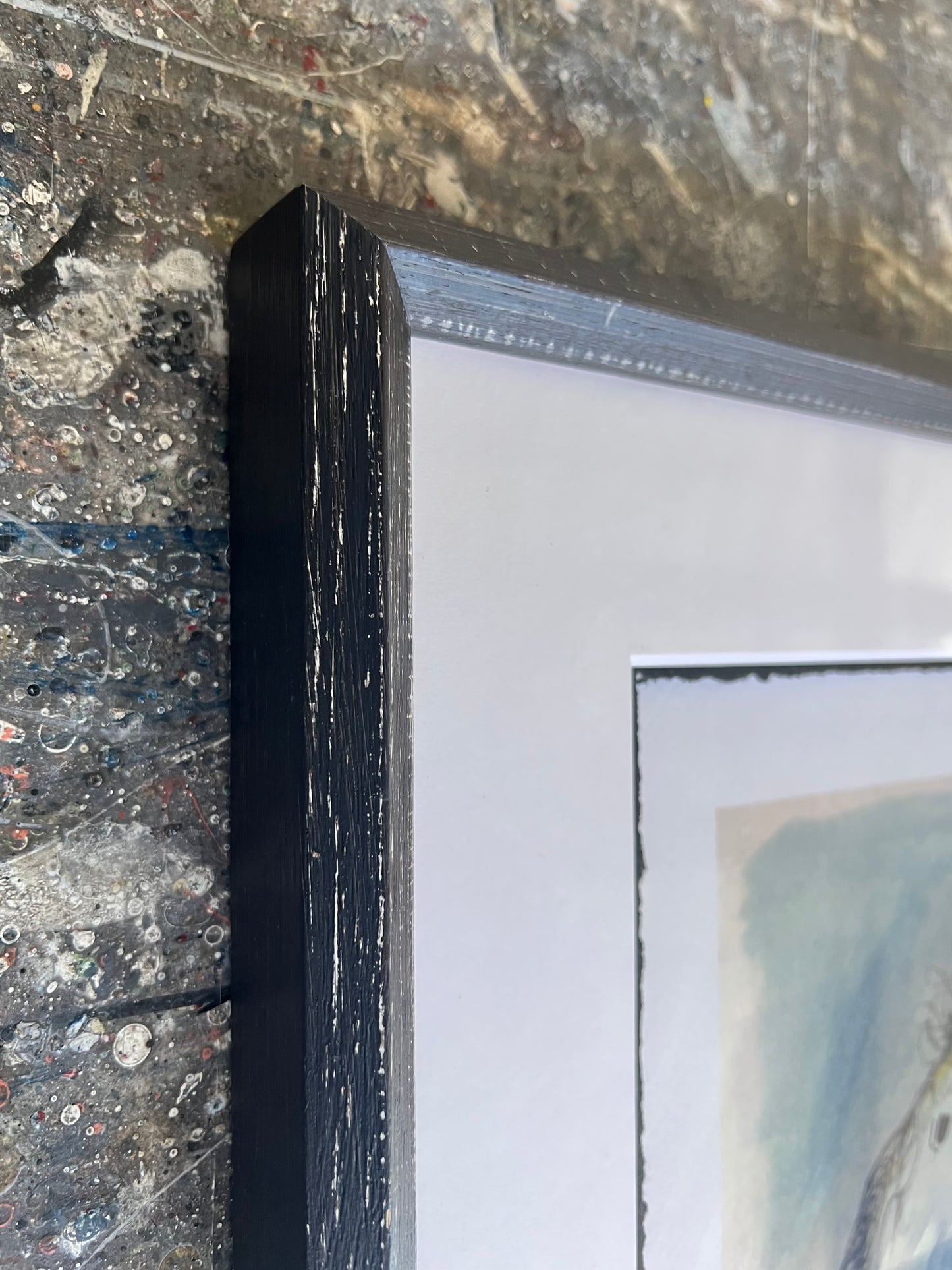 West, Ole, Es klarte auf, 29 x 21cm, Giclée übermal. Öl