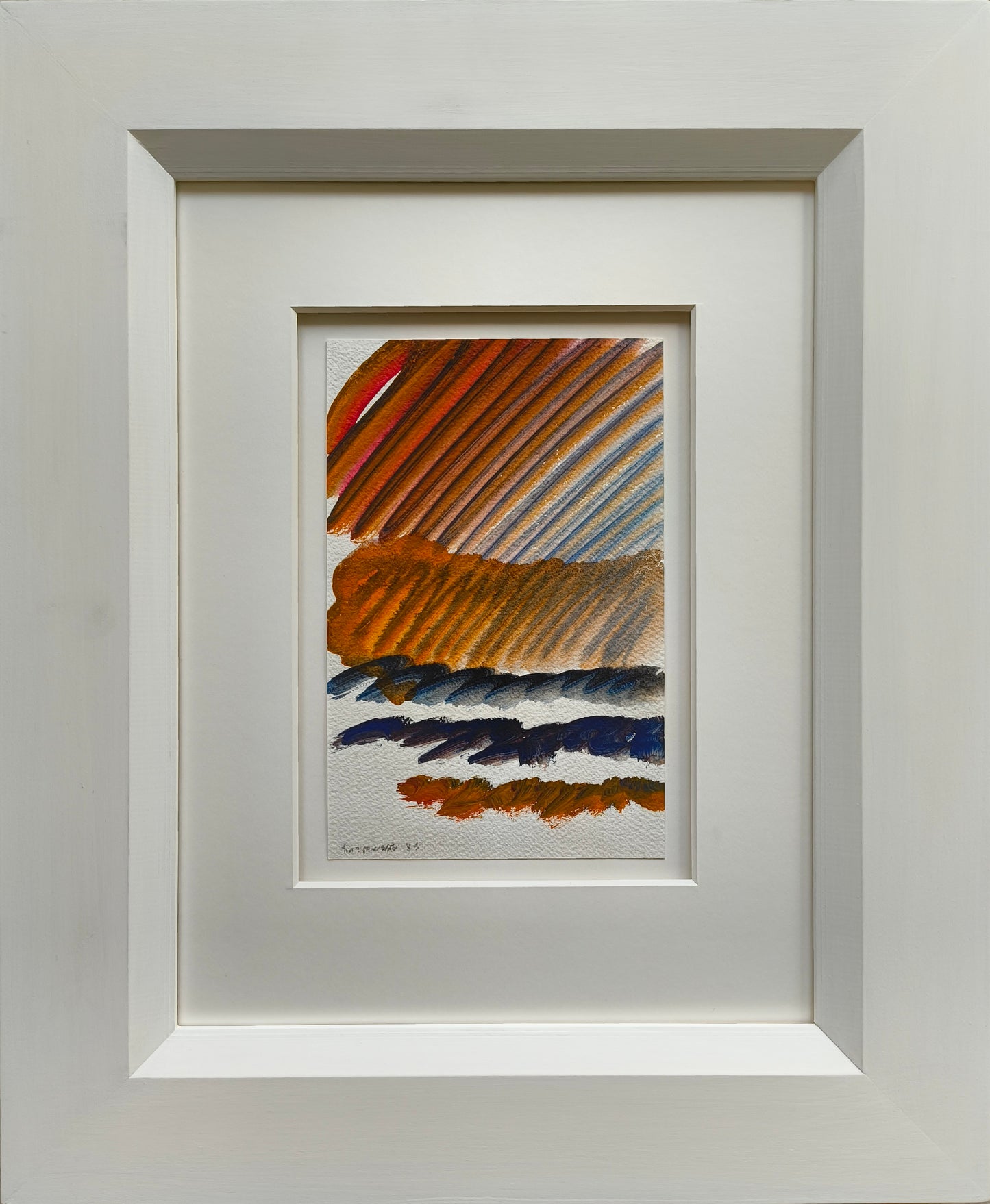 Sprotte, Siegward, Farbiger Morgen III 1998, Gouache auf Karton, 22,4 x 14,5 cm
