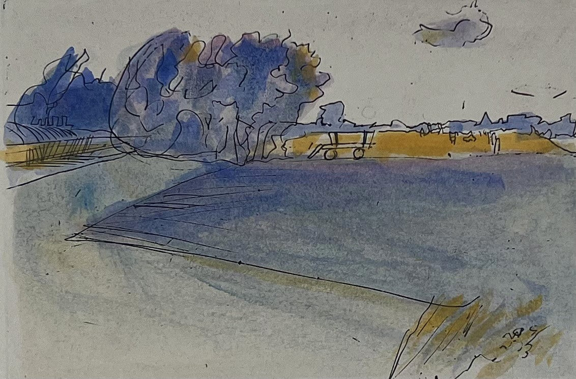 Werkmeister, Wolfgang, Felder, 8,5 x 12,5cm, Radierung, 1992