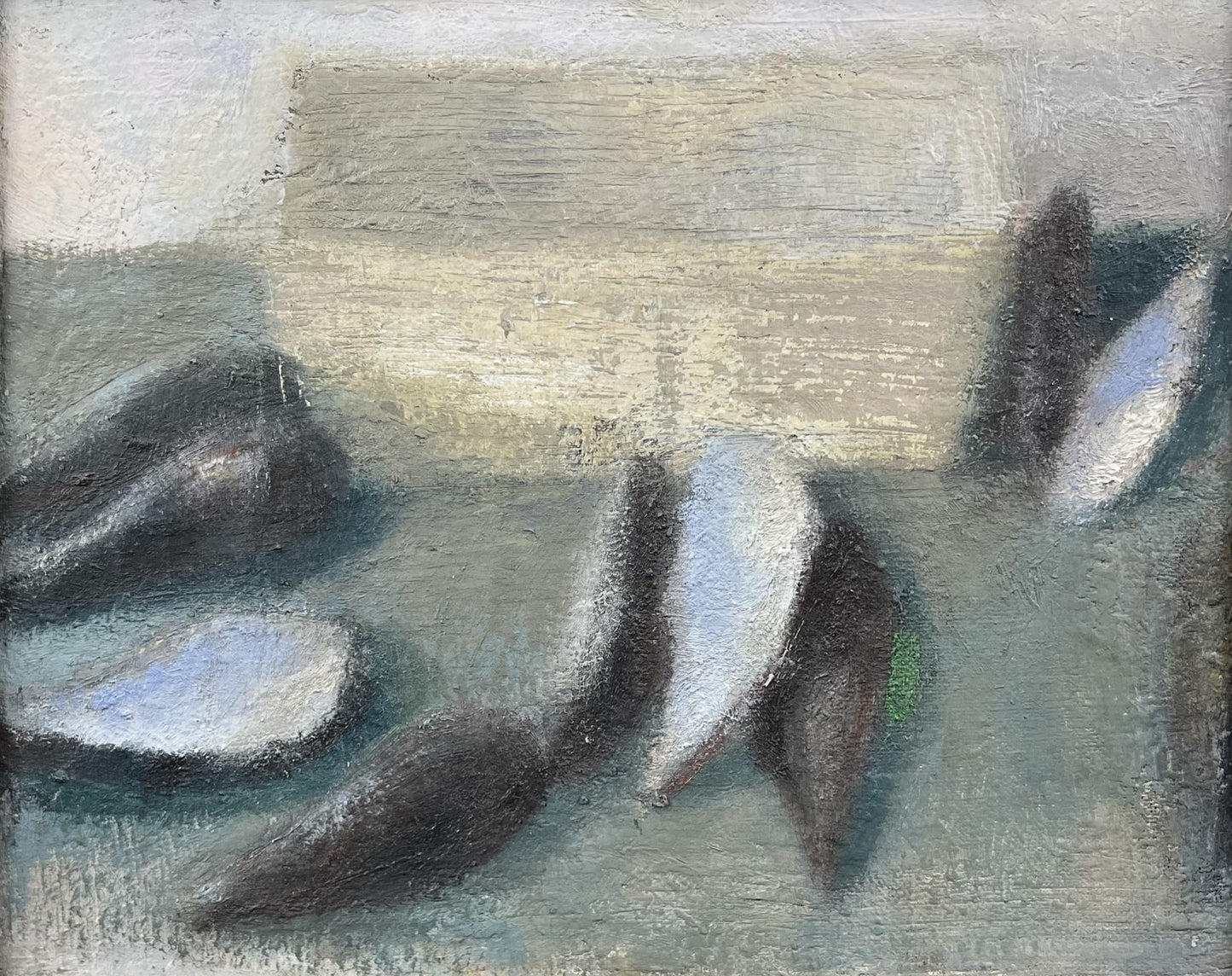 Feyen, Harald, Miesmuscheln, 24 x 30cm, Ölgemälde