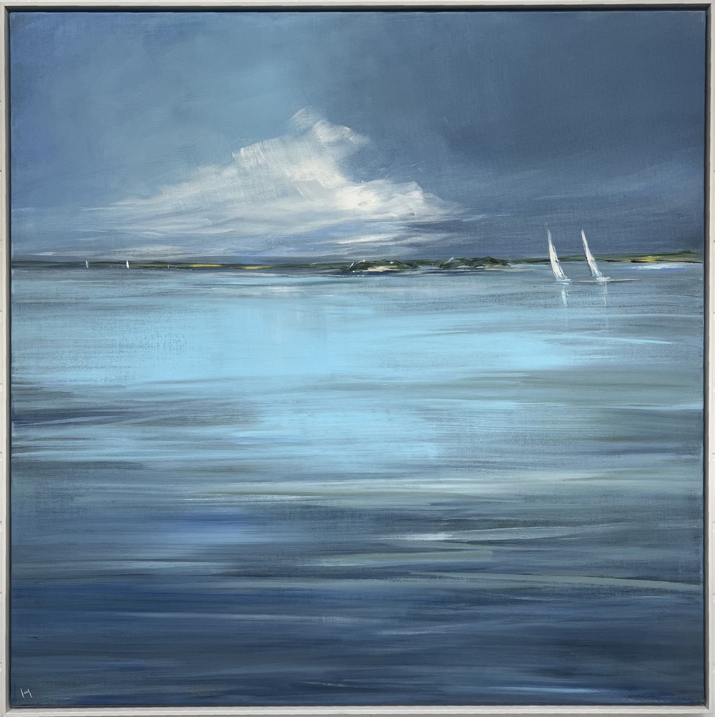 Ramm, Ines, Fördelicht, 120 x 120cm, Acryl auf Leinwand