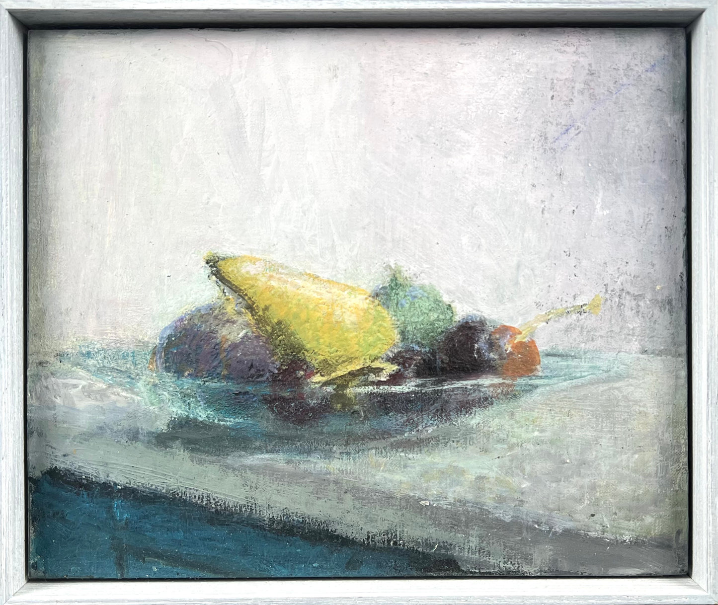 Feyen, Harald, Früchteteller, 22,5 x 26,5cm, Ölgemälde