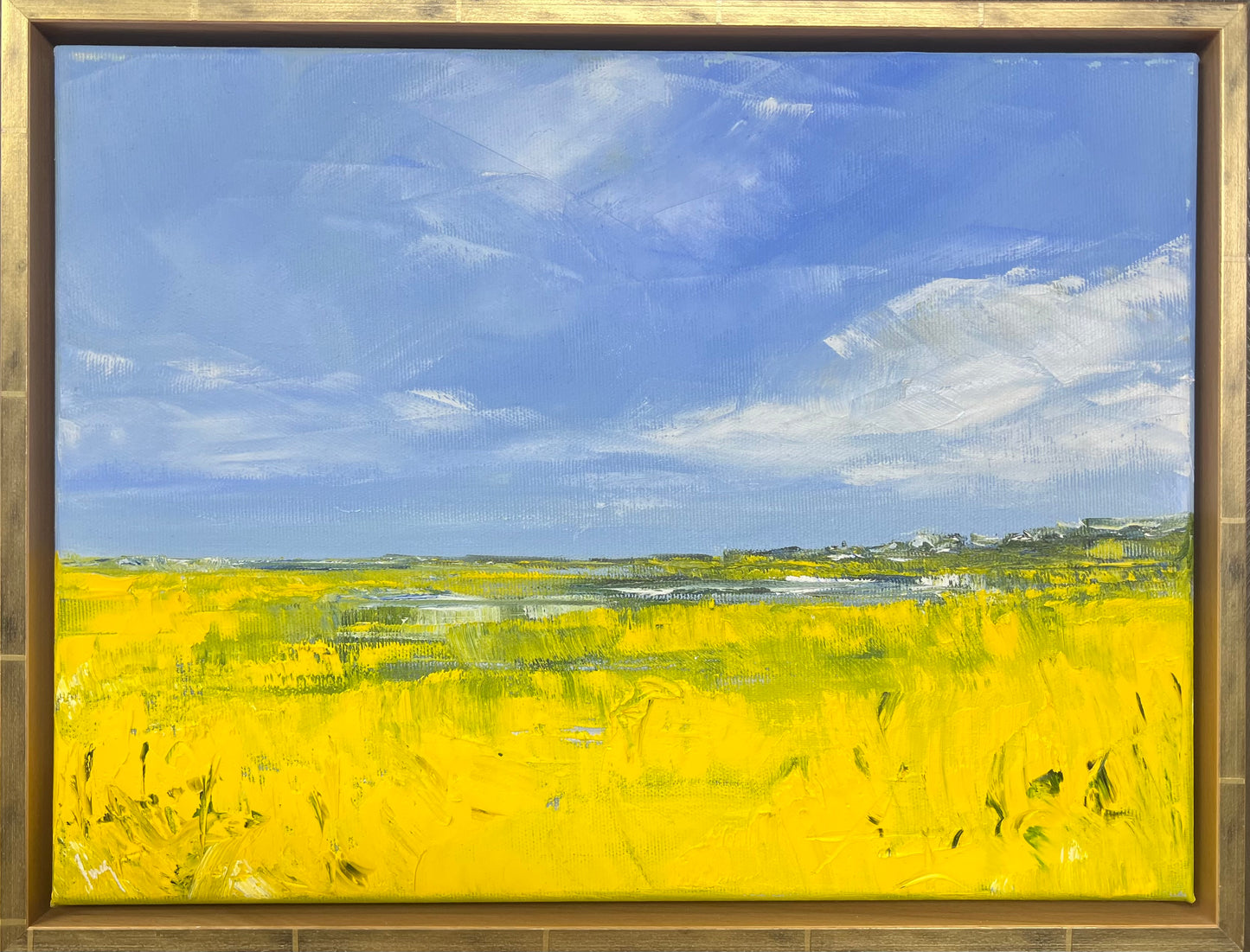 Ramm, Ines, Gelbes Land, 30 x 40cm, Öl auf Leinwand
