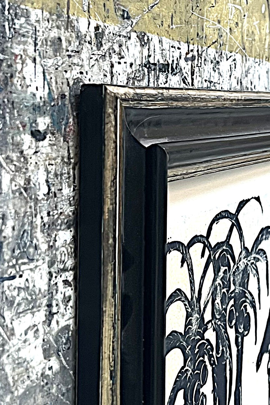 Leiß, Hans-Ruprecht, Giraffen und Kokospalmen, 59,5 x 38cm, Lithografie