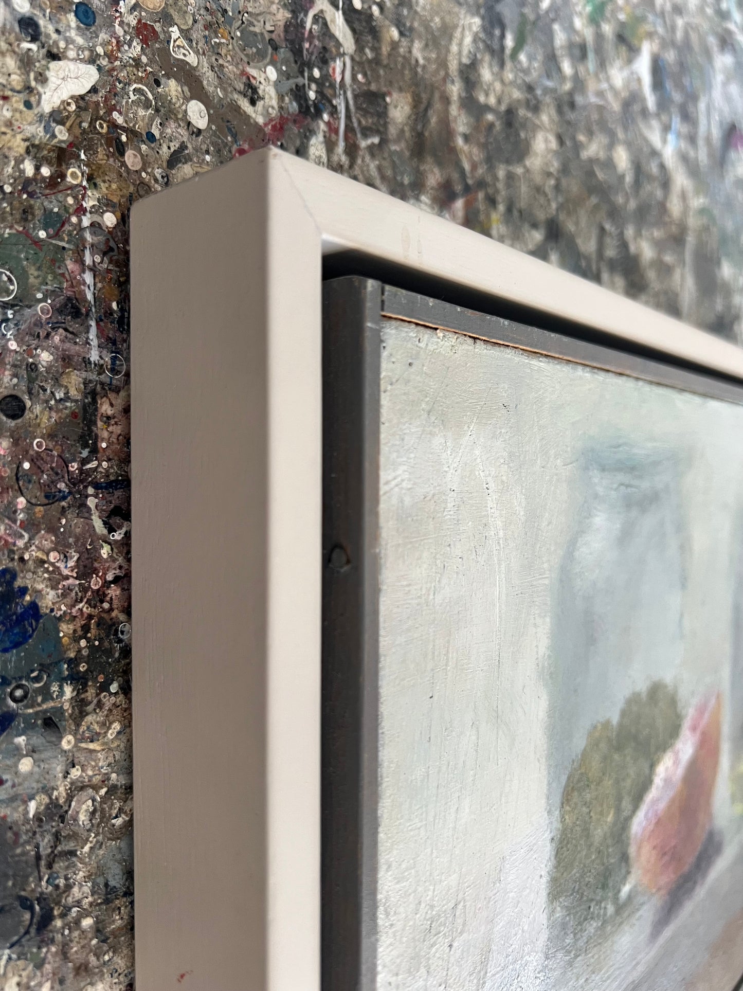 Feyen, Harald, Grüne Teekanne, 22 x 34,5cm, Ölgemälde