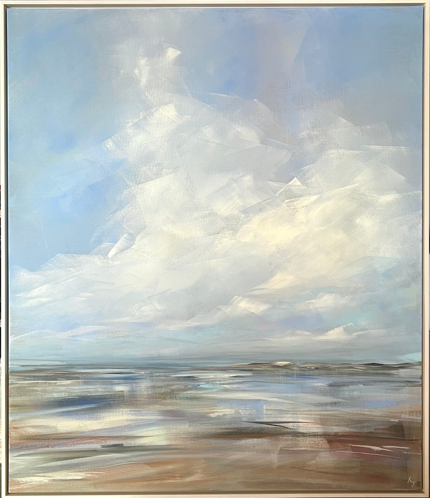 Ramm, Ines, High Sky I, 140 x 120cm, Acryl auf Leinwand