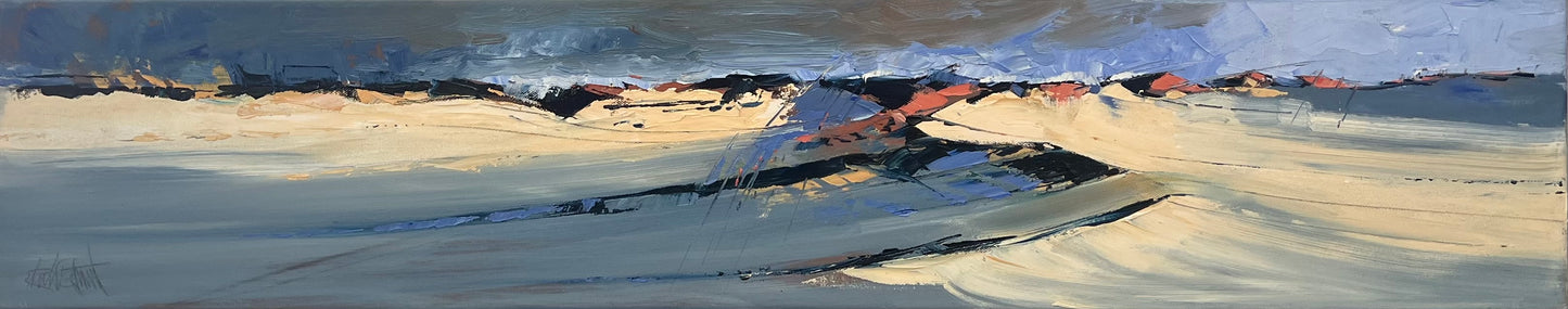 Tegtmeier, Claus, Horizonte IV, 20 x 100cm, Ölgemälde