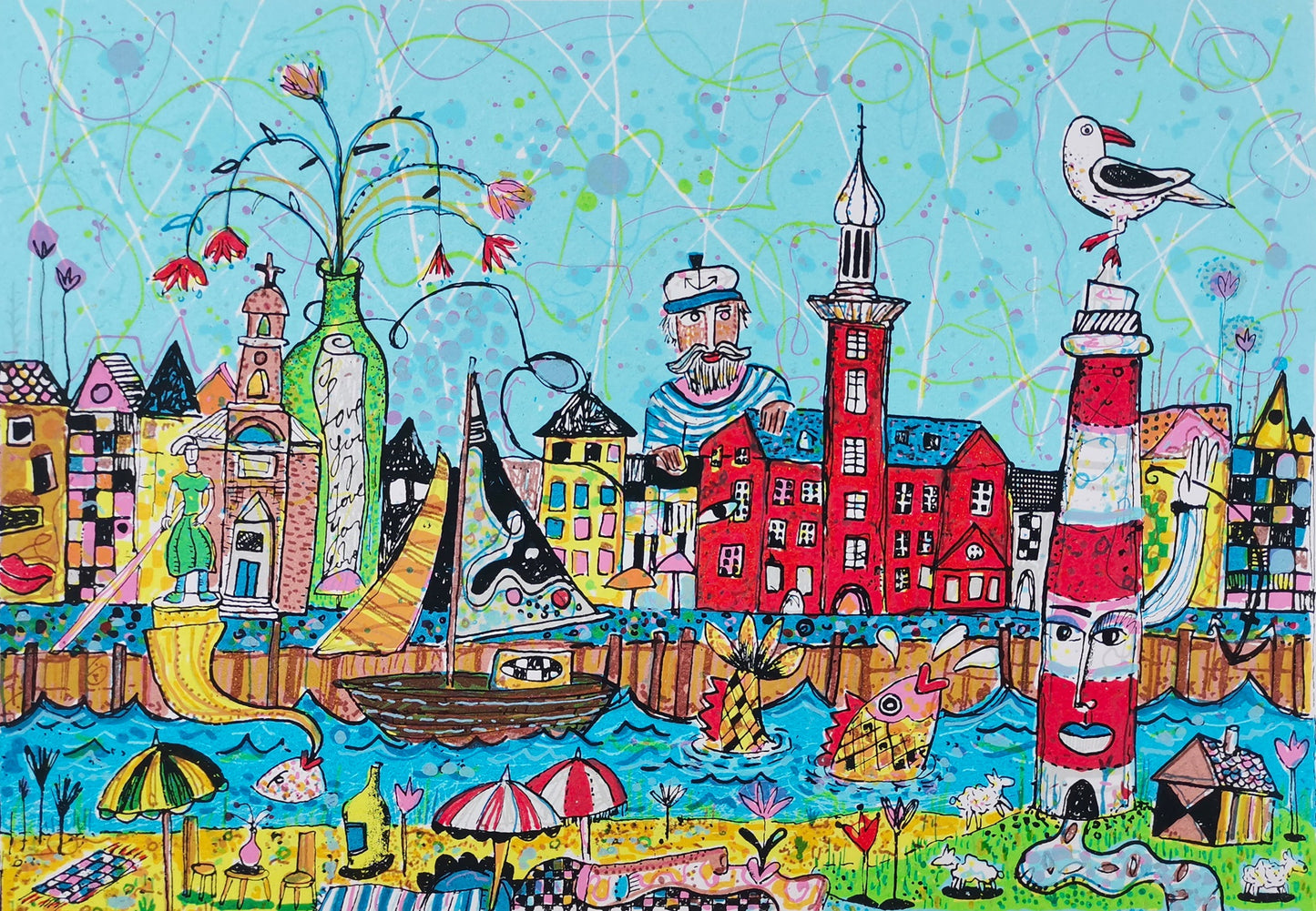 Grimm, Max, Husum, 21 x 30cm, e.a.1, Siebdruck