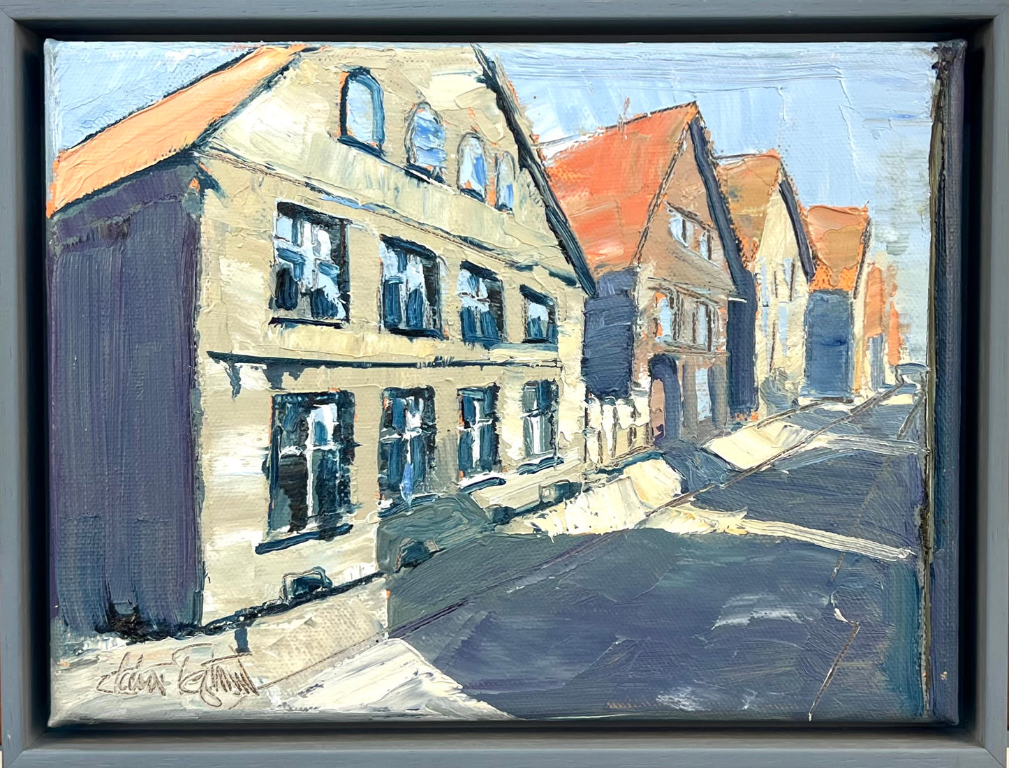 Tegtmeier, Claus, Husum - Storm Haus, 24 x 18cm, Öl auf Leinwand