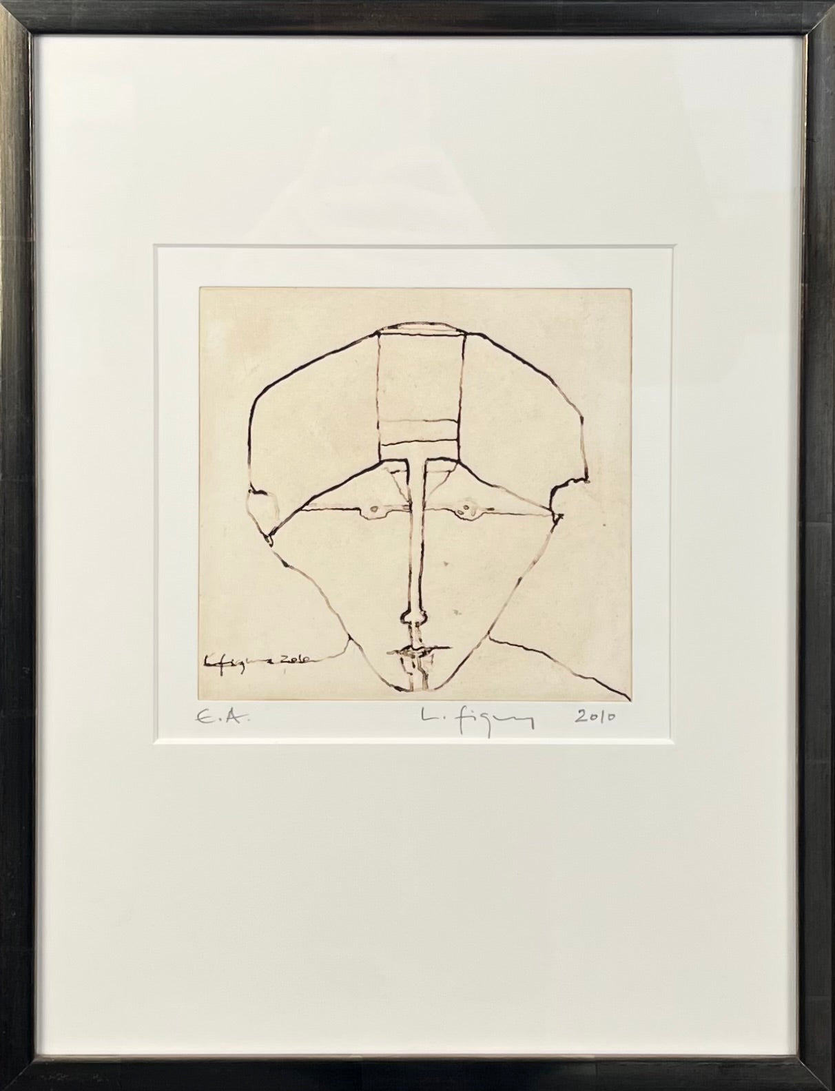 Figueroa, Lucia, Kopf III, 15 x 20cm, e.a., Radierung, 2010