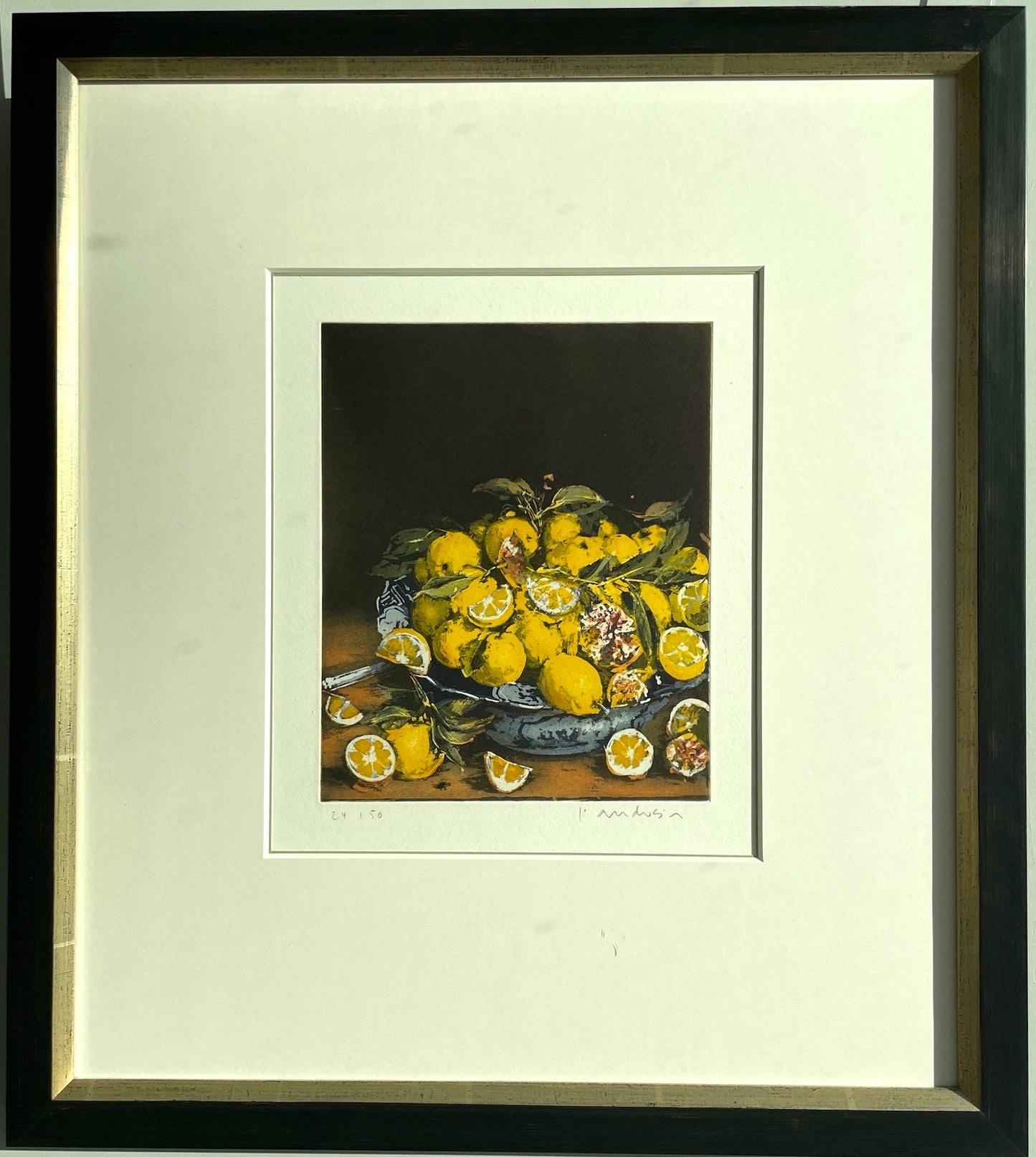 Anderson, Friedel, Nach Hulsdonck, Zitronen Ed. 24/50, Farbradierung, 24 x 20 cm