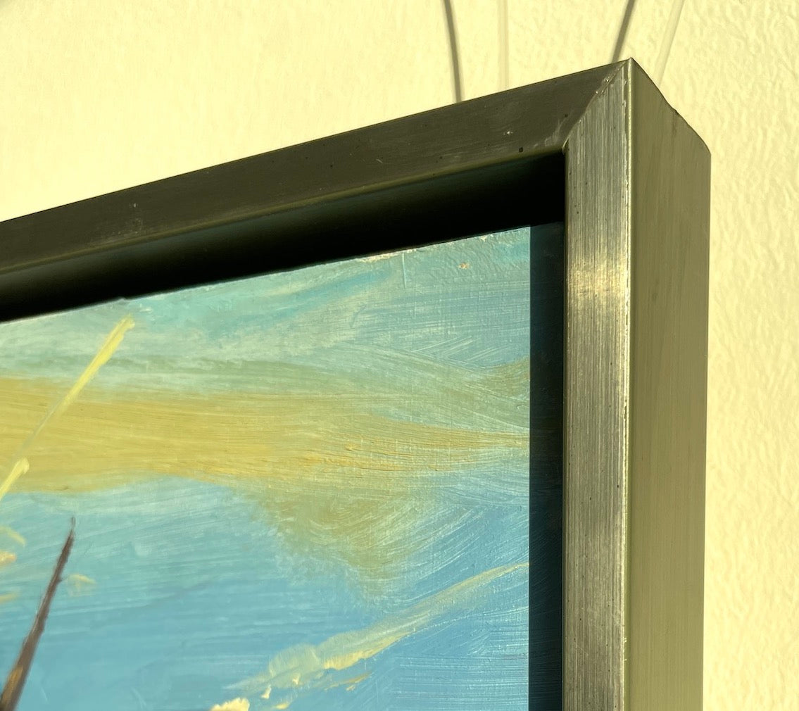 Duwe, Tobias, Abendstimmung, Nordfriesland, 2006, Unikat, Öl auf Leinwand (31x40)