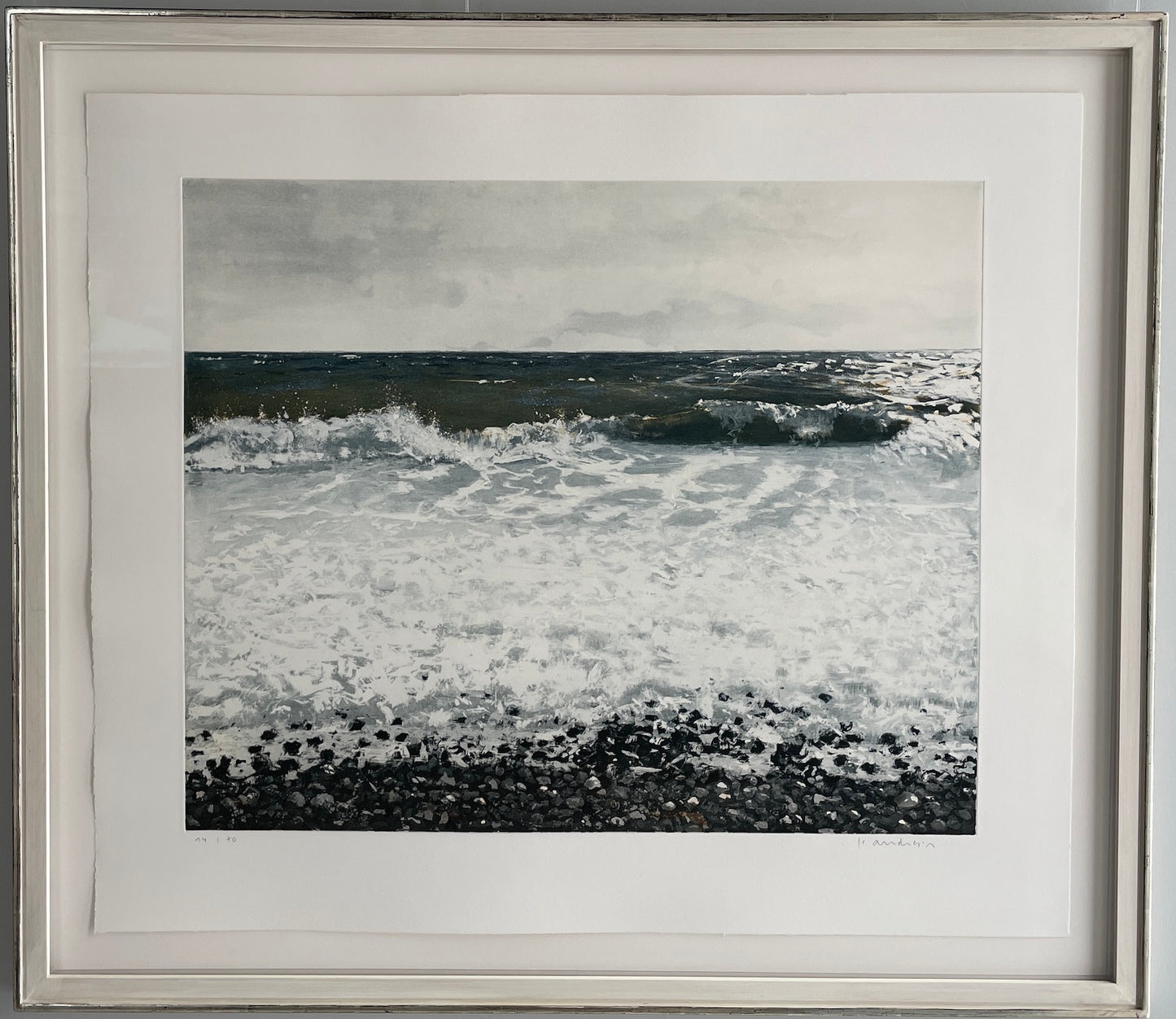 Anderson, Friedel, Brandung Ed. 14/70, Farbradierung, 49 x 59,5 cm
