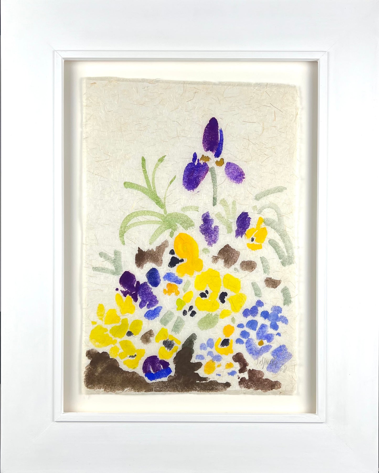 Sprotte, Siegward, In meinem Garten, 44,5 x 30,2cm, Aquarell auf Japanpapier