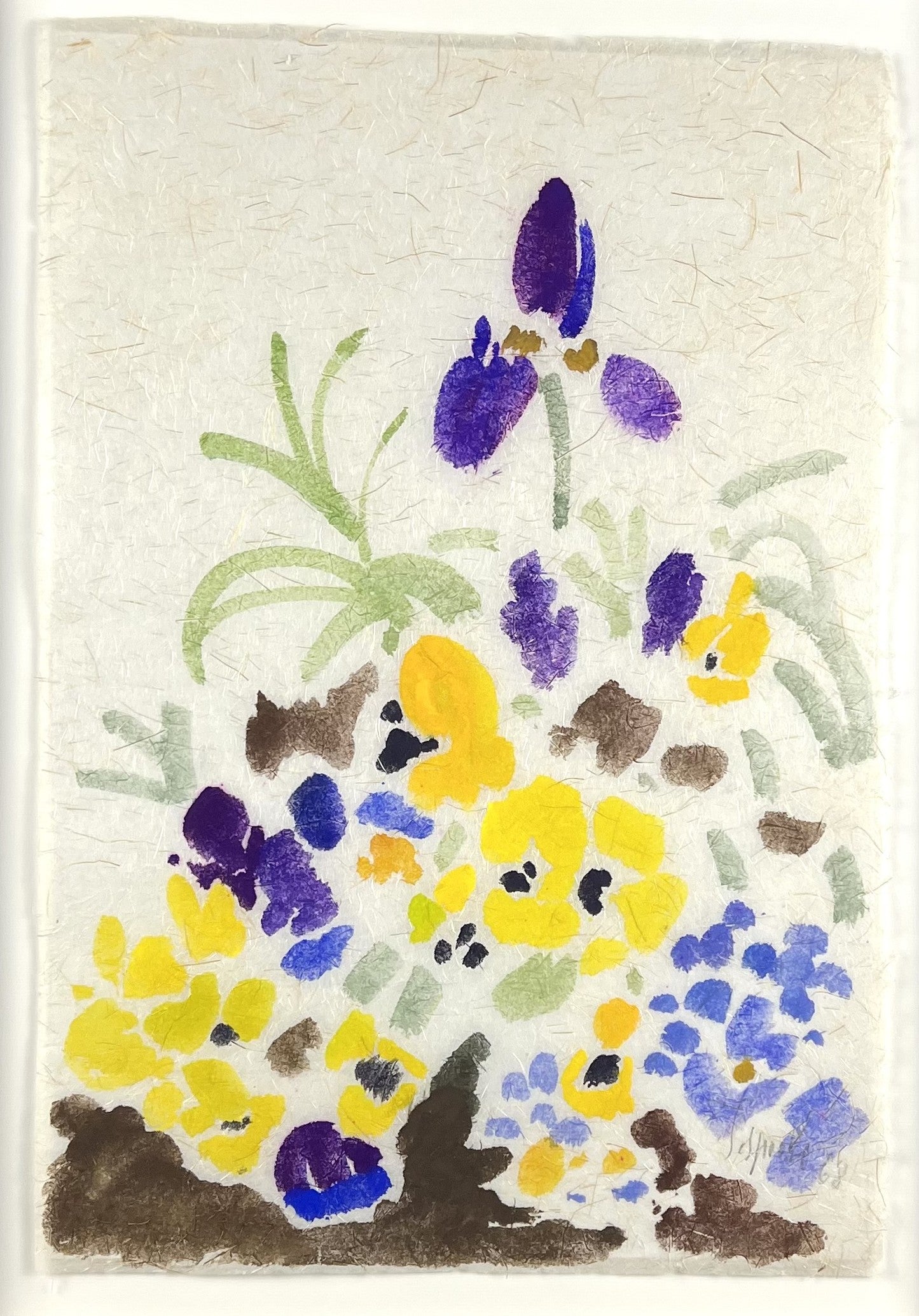 Sprotte, Siegward, In meinem Garten, 44,5 x 30,2cm, Aquarell auf Japanpapier