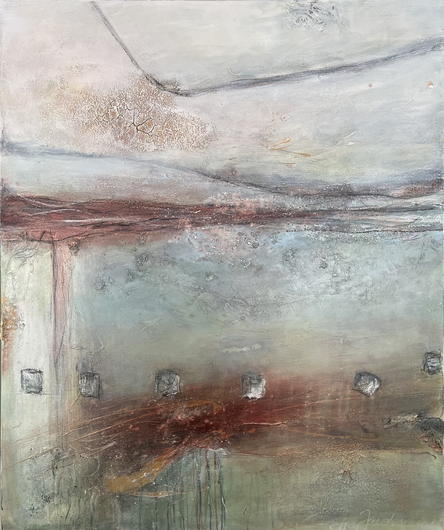 Jacobsen, Petra, Early Day, 100 x 120cm, Mischtechnik