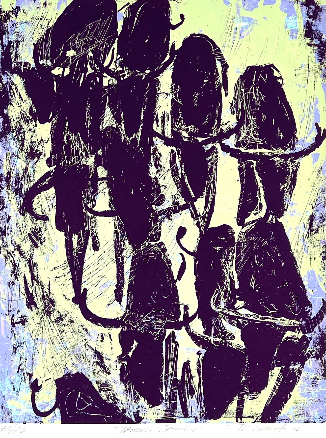 Alsterlind, Mark, Januar Taurus, 39 x 30cm, 65/80, Siebdruck, 2006