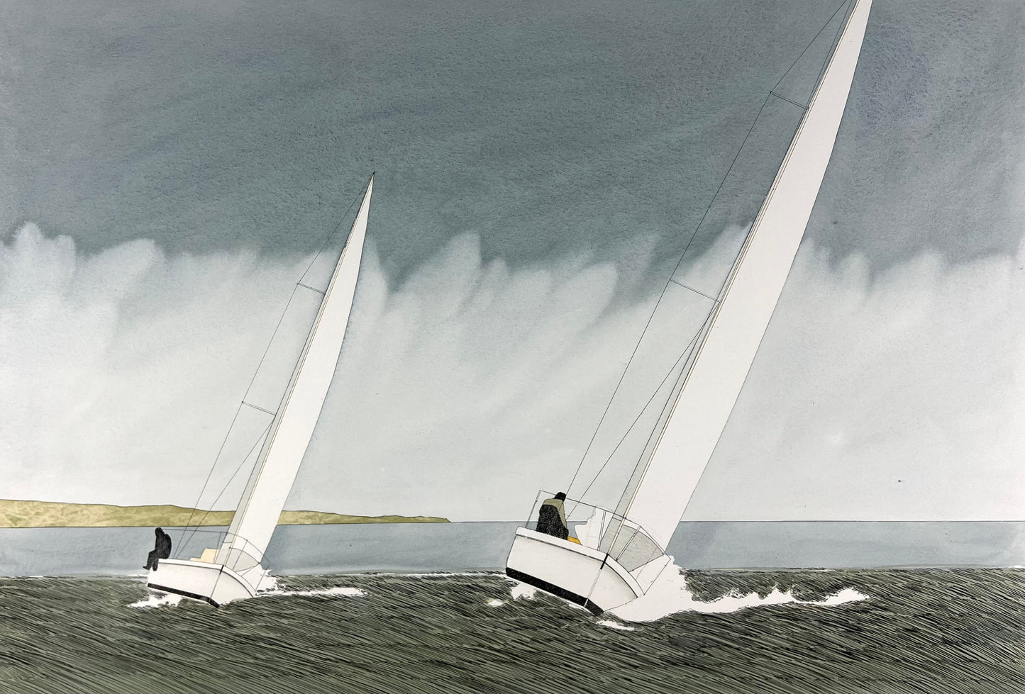 Kaczmarek, Frank, Racing, 45 x 65,5cm, 29/400, Radierung