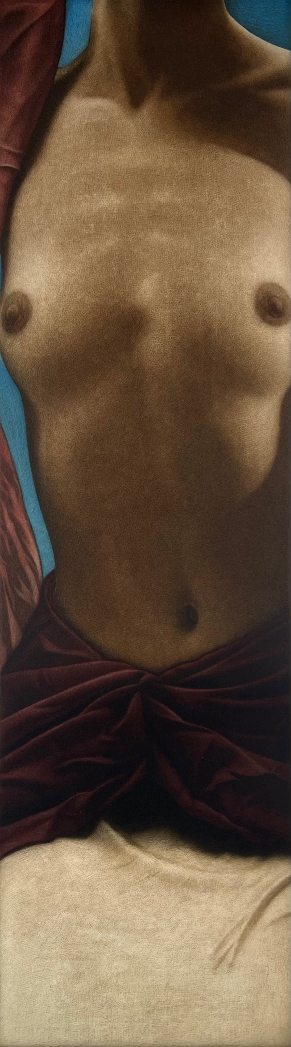 Kissmer, Willi, Langer Halbakt IV, 92,4 x 39,7 cm, Radierung